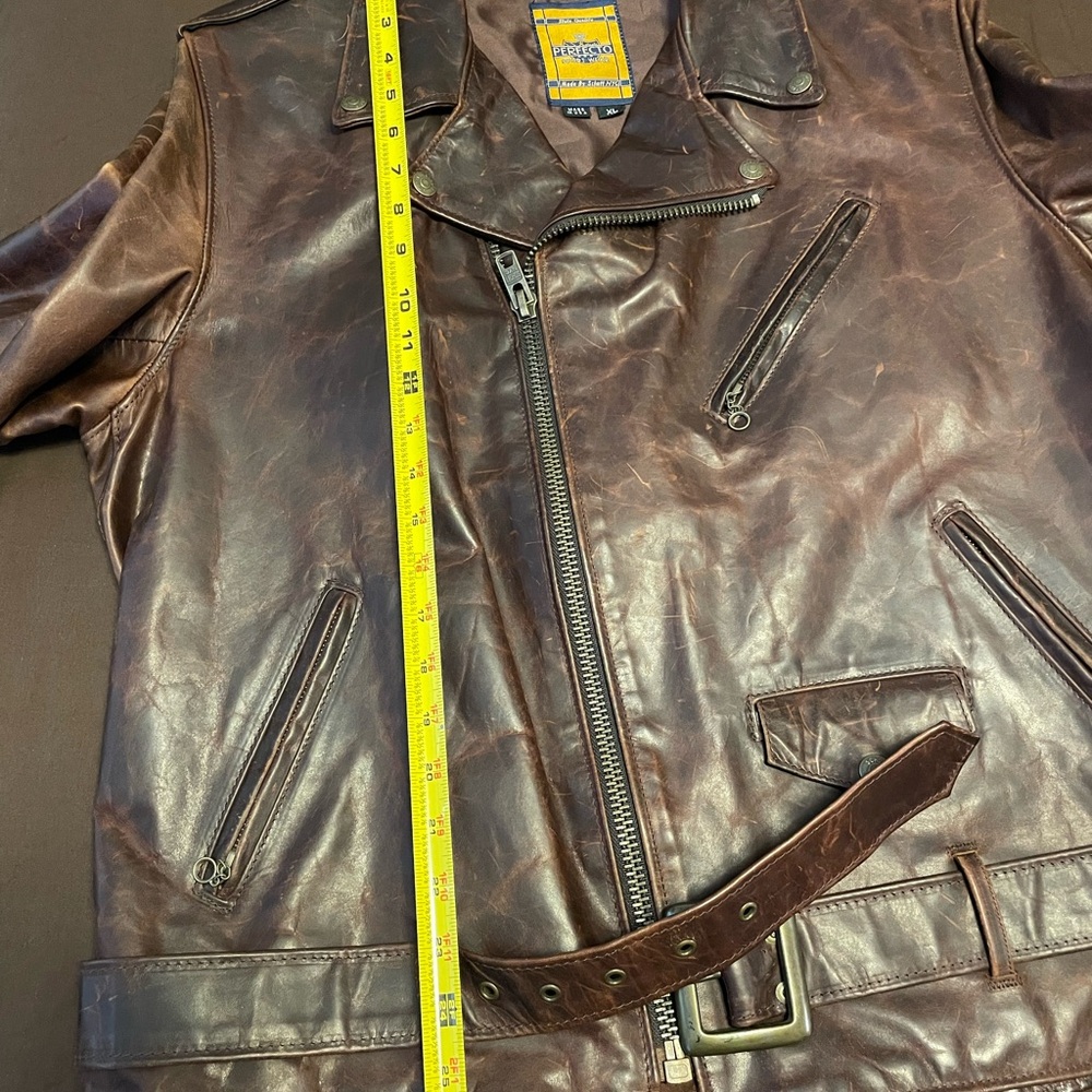 ** SOLD ** SCHOTT NYC PERFECTO MODEL 619 LIGHTWEIGHT BIKER JACKET - Picture 7 of 16